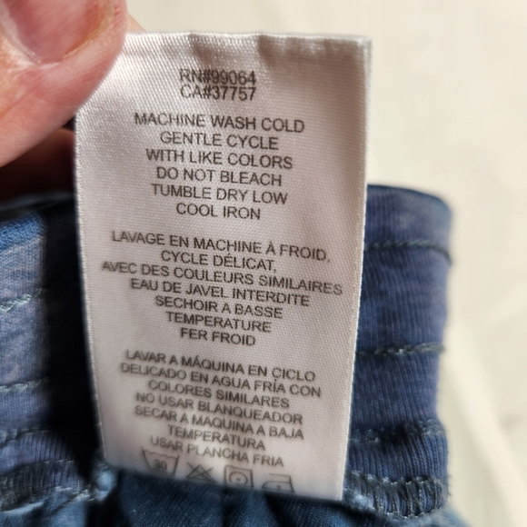 RVCA Distressed Jogger Womens M Blue Denim Look Thrashed See Pictures - Picture 11 of 11